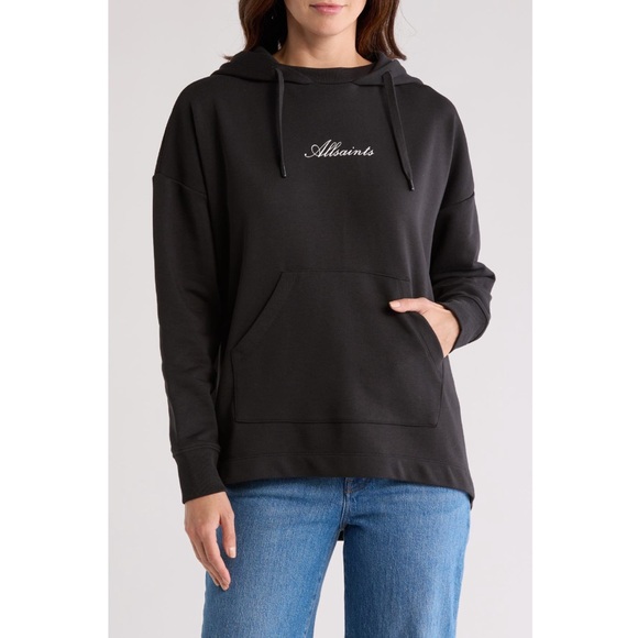 AllSaints Vita Etrie Screen Print Hoodie - Picture 2 of 4